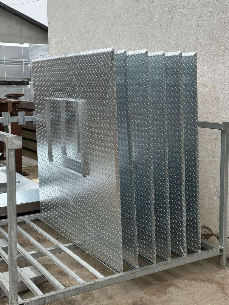 stalen traanplaten