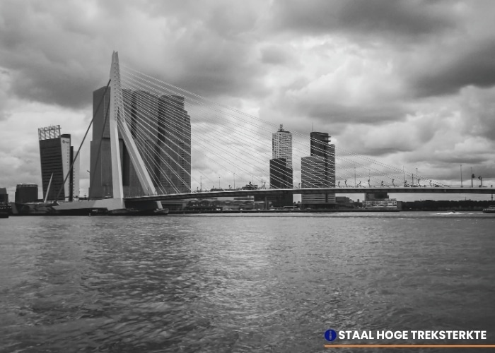 Staal-met-hoge-treksterkte-erasmusbrug staal met hoge treksterkte Erasmusbrug