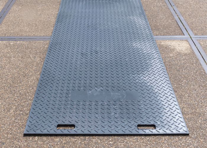 Kunststof rijplaat afmeting 3000 x 1000 x 12 mm vooraanzicht